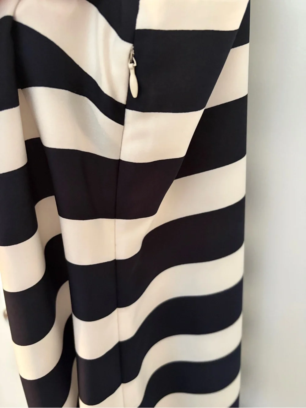 J. Crew Black and White Striped Slip Dress